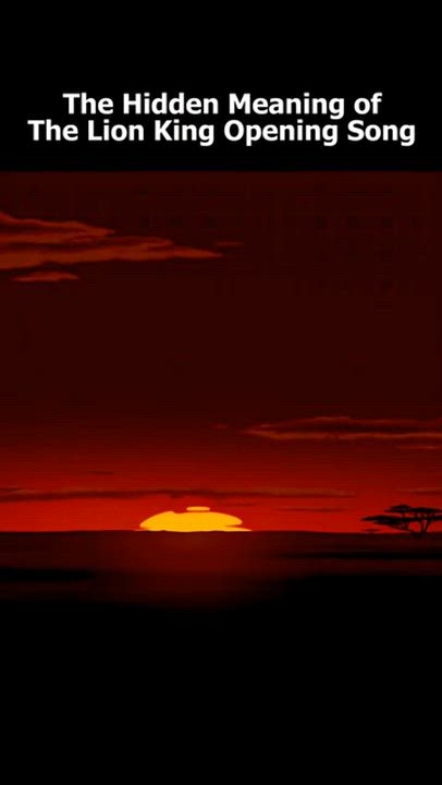 The Real Meaning Behind The Lion King Opening Song 

#lionking #music #LekeeLekee #Trending #usa