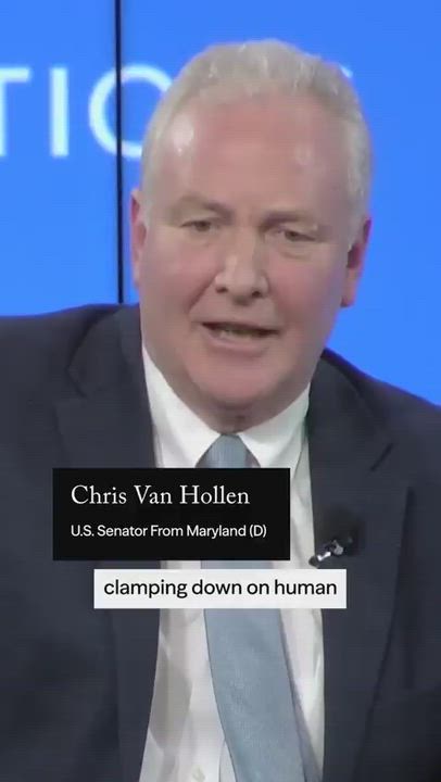 U.S. Senator Chris Van Hollen's November 2025 Council on Foreign Relations interview, where he criti...
