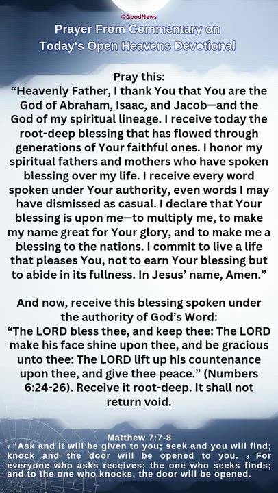 #Prayer from Commentary on Today's Open Heavens Devotional by Pastor E A Adeboye

1 John 5:14-15 Voi...