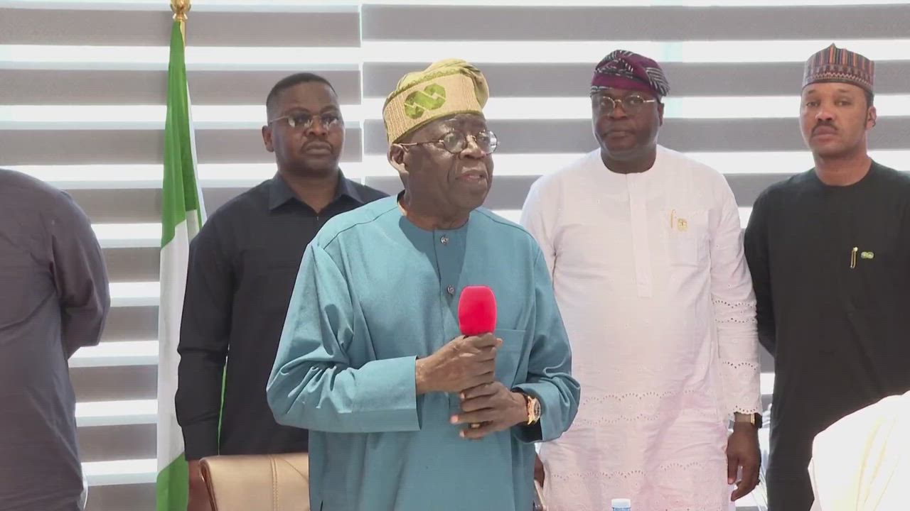 Video of President Bola  Tinubu addressing the Nigeria Governors' Forum on welfare, security, and na...