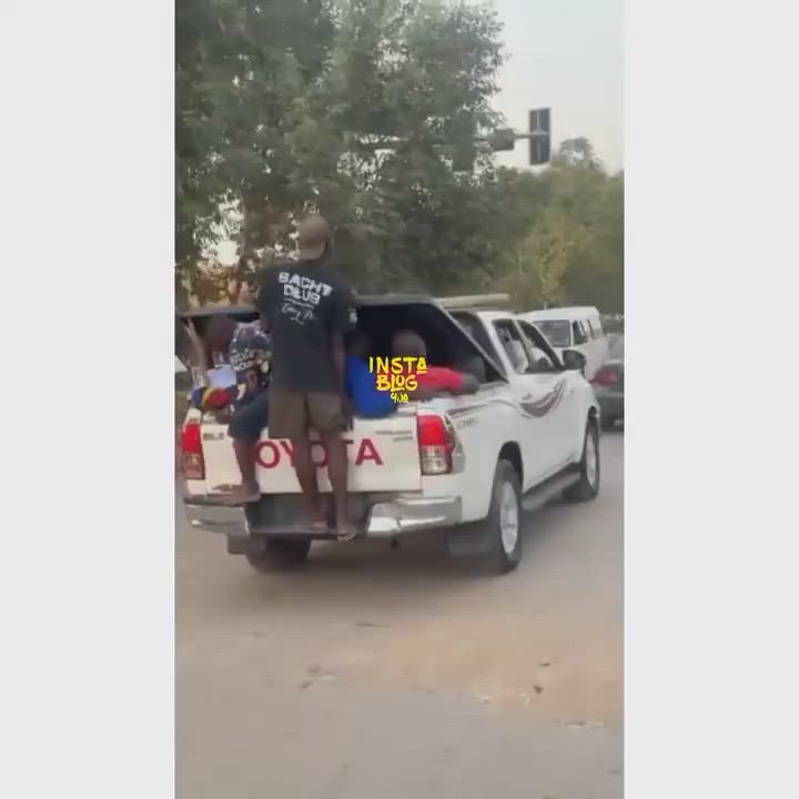 Some Abuja residents in Kubwa Rides at Back of Hilux to Work Fuel Hits ₦1,330 Per Litre