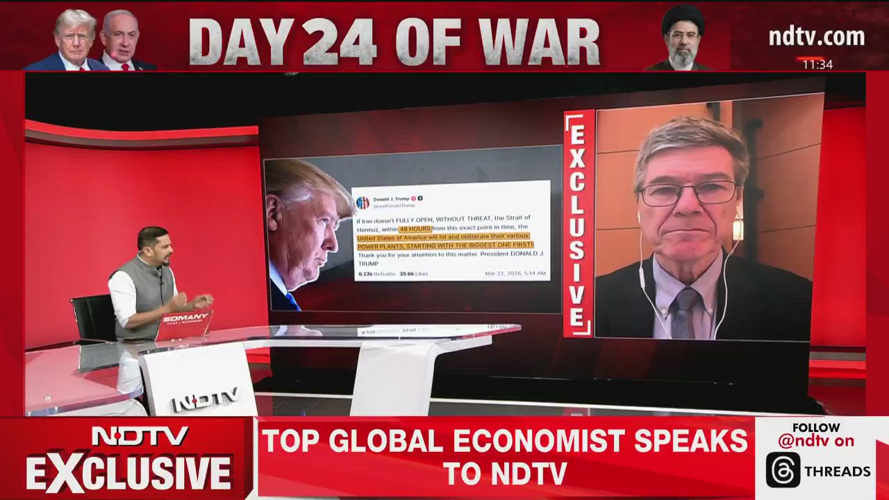 Jeffrey Sachs warning that Trump's 48-hour ultimatum to Iran over the Strait of Hormuz marks one of...