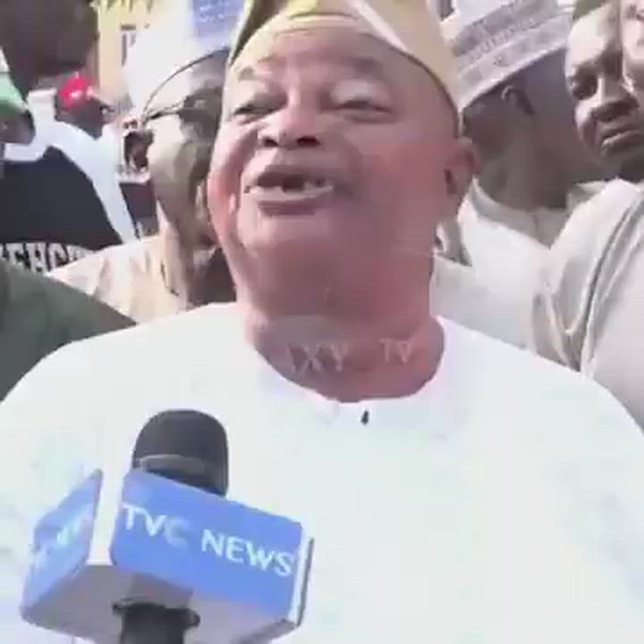 The new NURTW chairman Baruwa was addressing the press on what happened this morning with MC Oluomo...