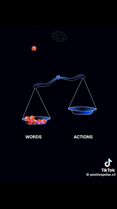 Action speaks louder than words...