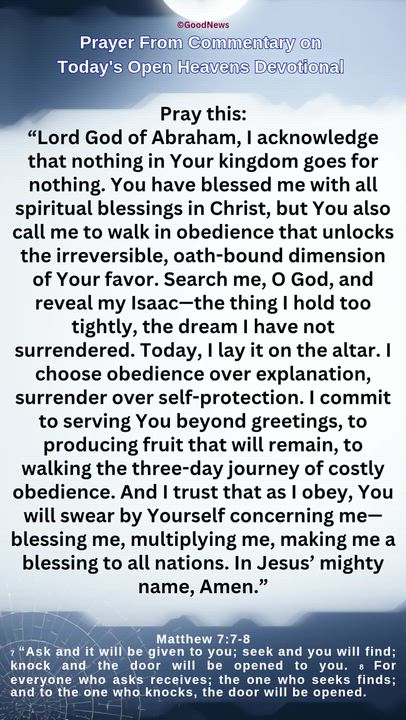 March 24 2026
#Prayer from Commentary on Today's Open Heavens Devotional by Pastor E A Adeboye

1 Jo...