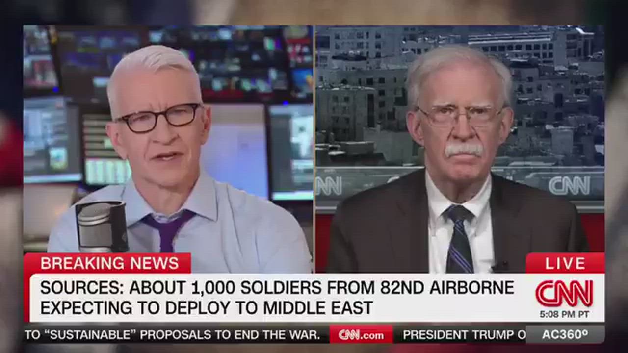 John Bolton, Trump's former National Security Adviser known for advocating aggressive Iran policies,...