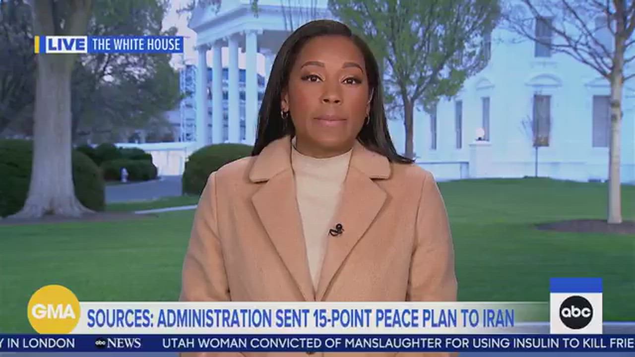 Trump administration's 15-point ceasefire plan sent to Iran via Pakistan, focusing on curbing nuclea...