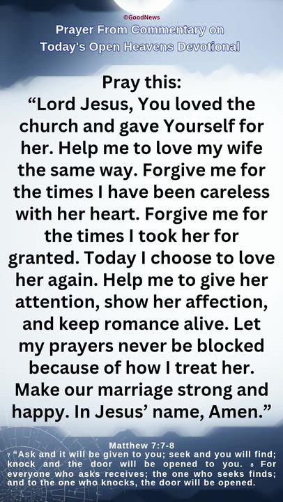 #Prayer from Commentary on Today's Open Heavens Devotional by Pastor E A Adeboye

1 John 5:14-15 Voi...