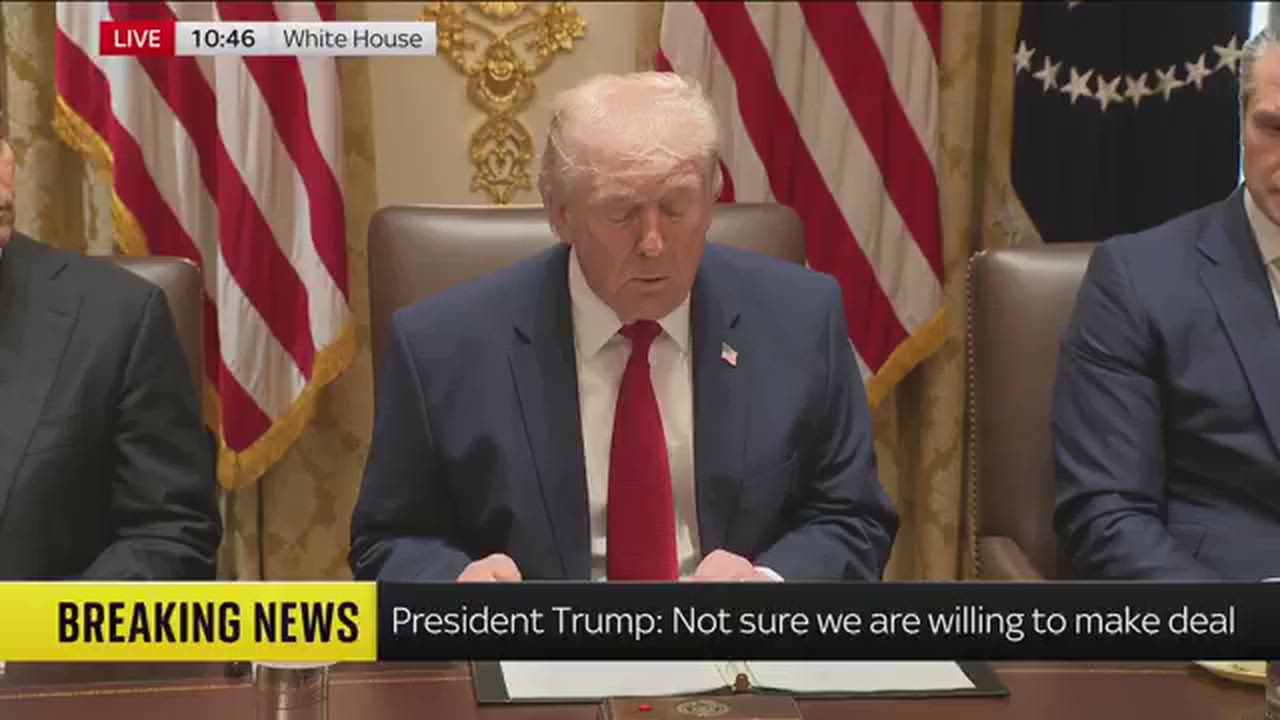 Trump on March 26, 2026, dismissed UK Prime Minister Keir Starmer's offer of aircraft carriers for S...