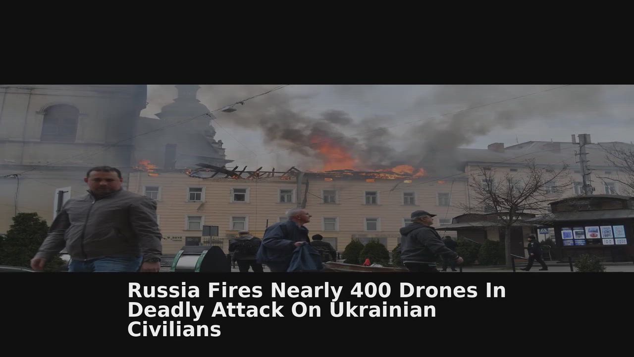 Top 10 Worldwide headlines 🙄 discussions:
1. Russia Fires Nearly 400 Drones In Deadly Attack On Uk...