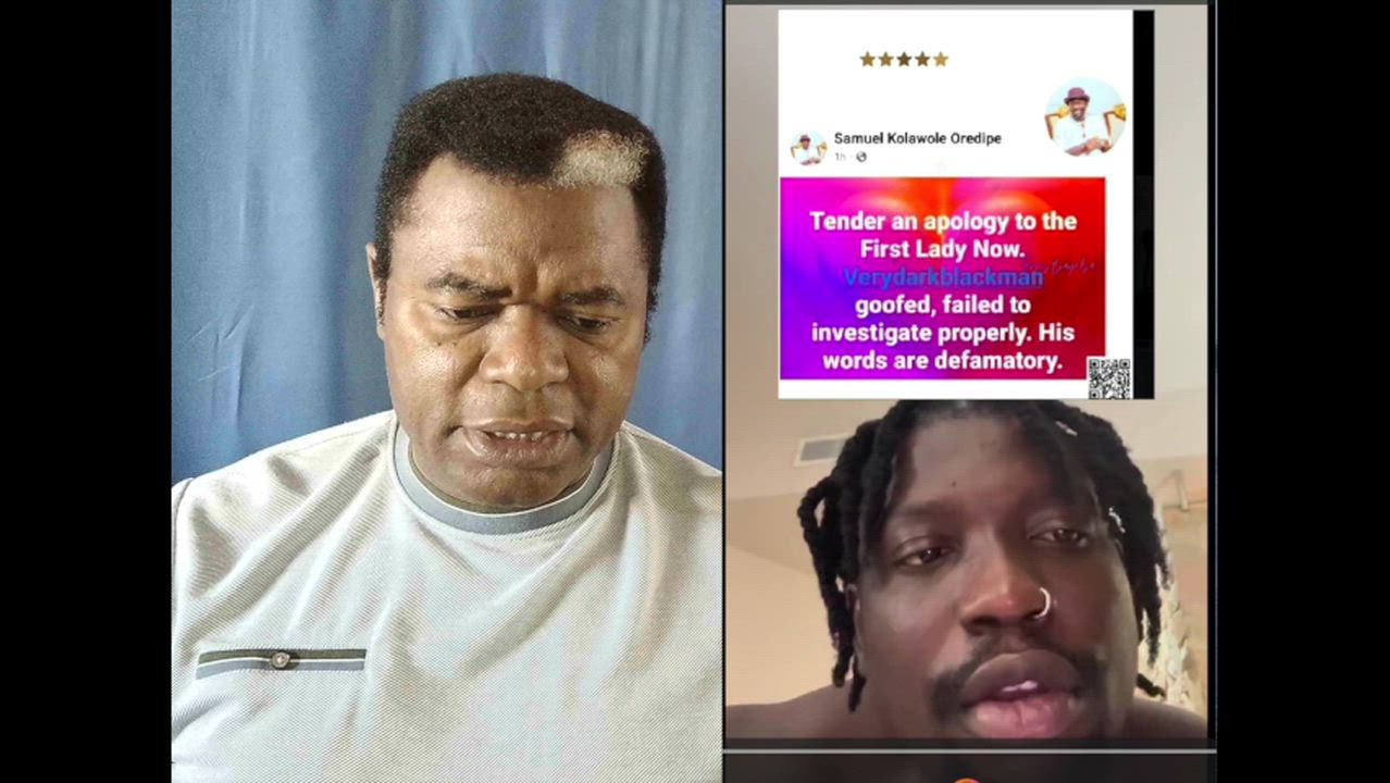 Verydarkblackman apologies to Mrs. Gloria Ebibomo Diri