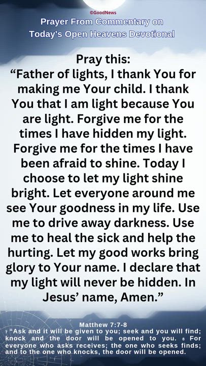 #Prayer from Commentary on Today's Open Heavens Devotional by Pastor E A Adeboye

1 John 5:14-15 Voi...