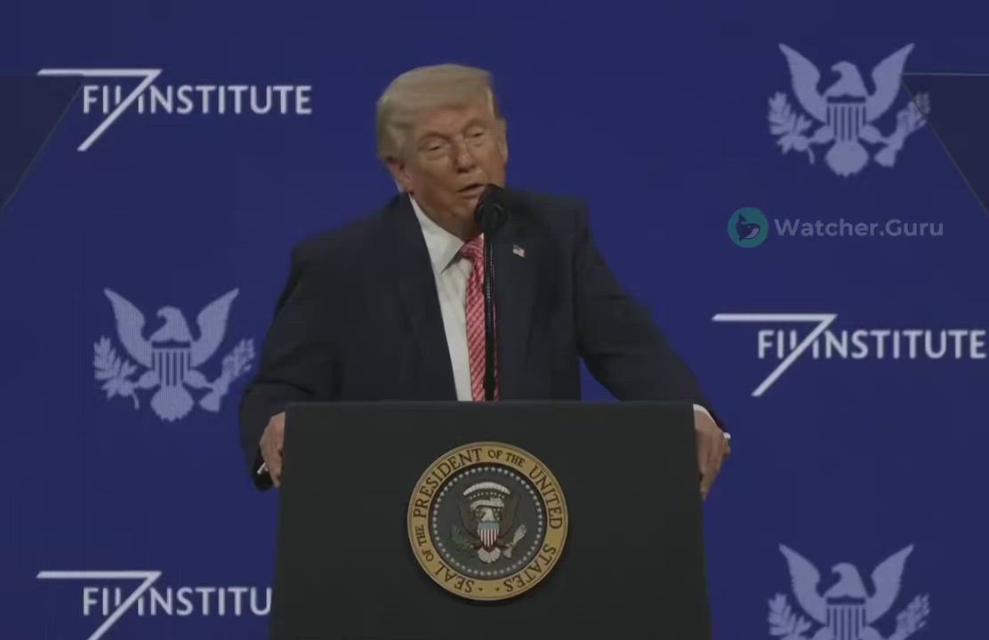 JUST IN: 🇺🇸 President Trump says the US will be the undisputed Bitcoin and crypto "superpower" of th...