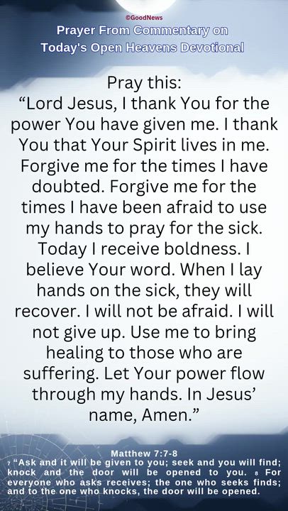 #Prayer from Commentary on Today's Open Heavens Devotional by Pastor E A Adeboye

1 John 5:14-15 Voi...