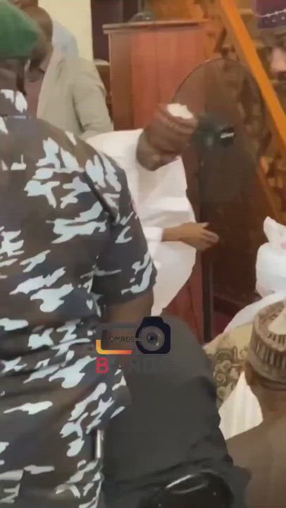 Video: National Security Adviser, Malam Nuhu Ribadu, attended the Janazah prayer for Hajiya Umma El-...