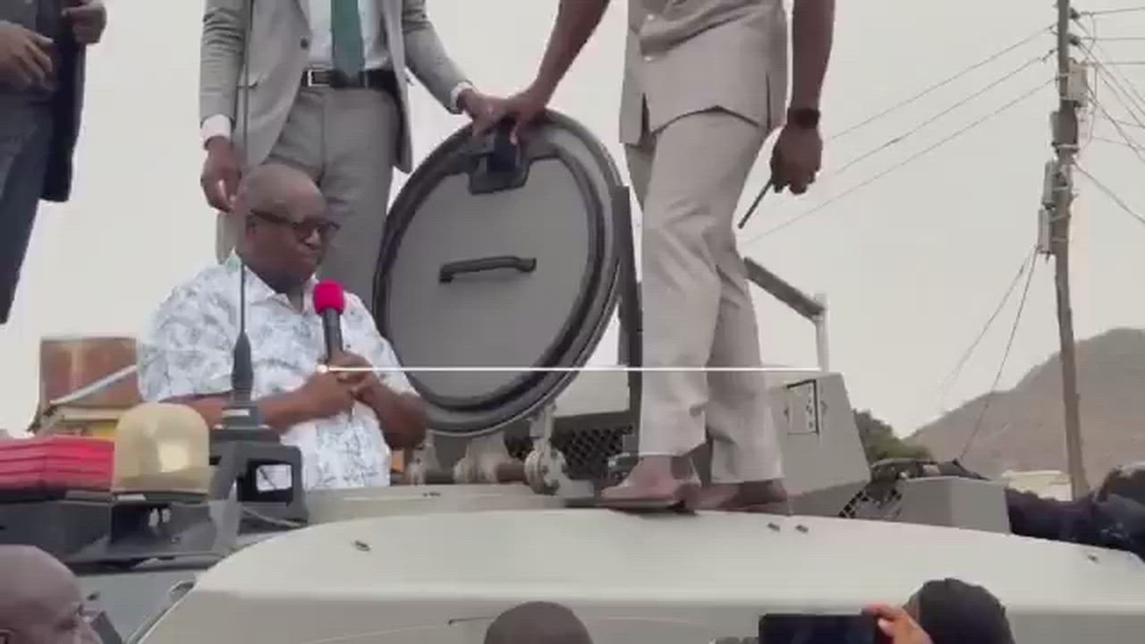 “You people should remain calm so I can speak here. The attack that happened last night is very terr...