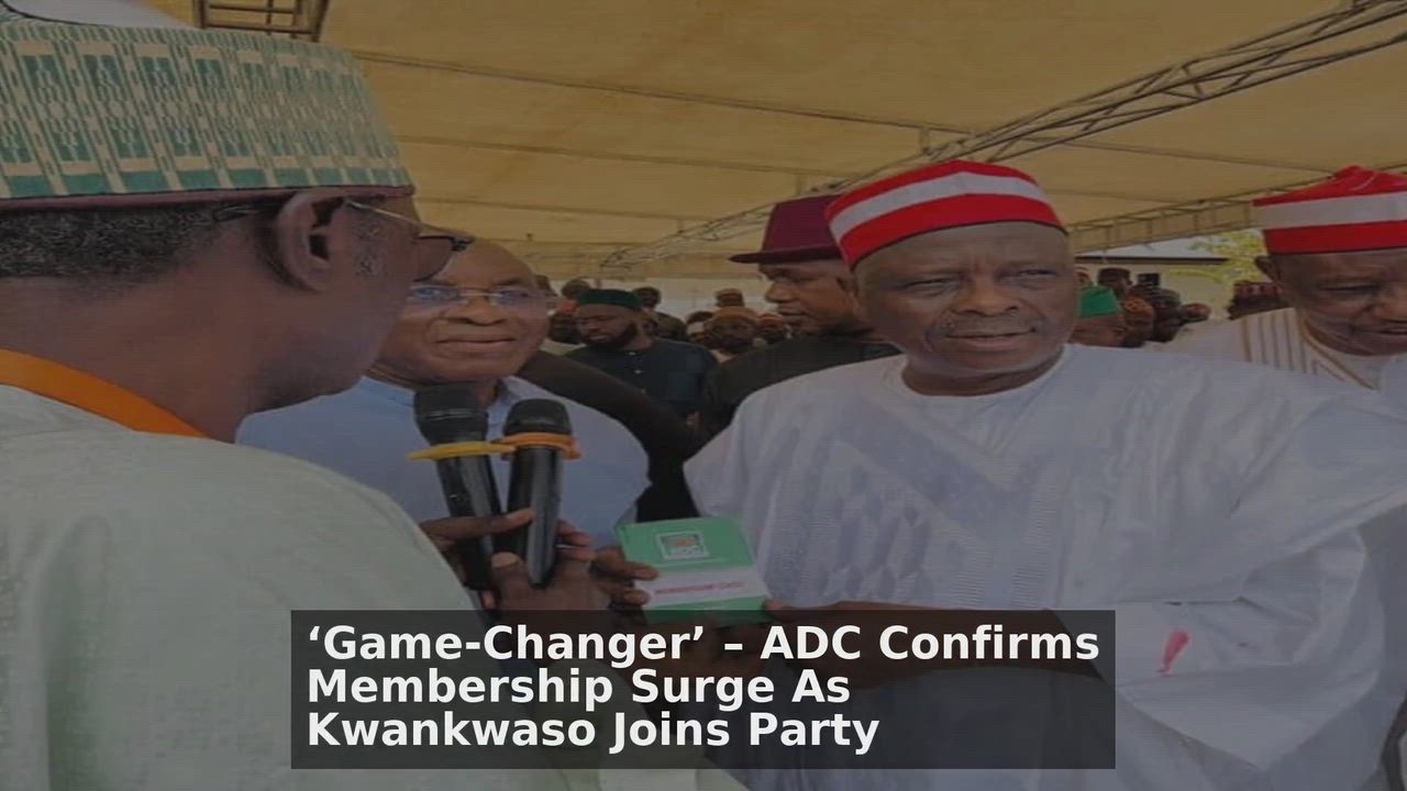 Top 10 Politics Nigeria headlines 🙄🚀:
1. Kwankwaso Formally Joins ADC, Urges Supporters To Regist...