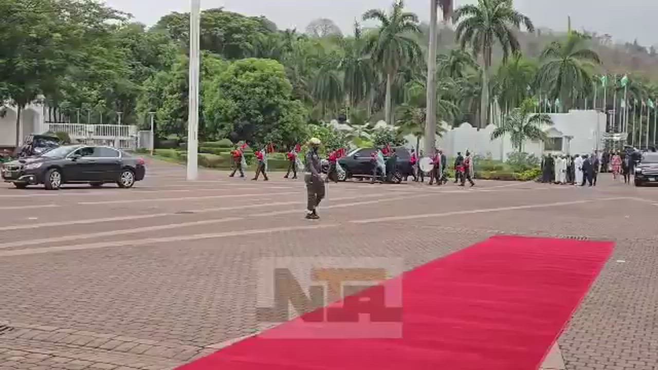 Chadian President, Itno arrives in the state house Abuja to meet with President Bola Tinubu