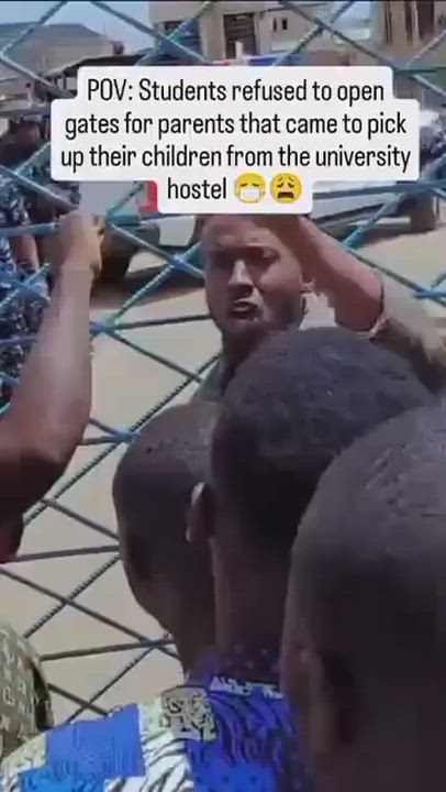 Students have reportedly refused to open the gate for parents who came to pick up their children fro...