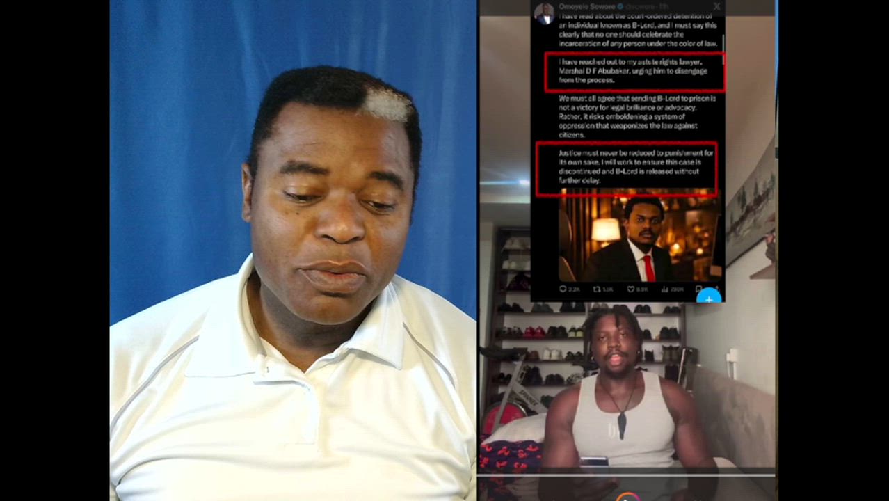Verydarkblackman ready to send Omoyele Sowore to Prison.