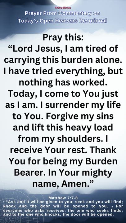 #Prayer from Commentary on Today's Open Heavens Devotional by Pastor E A Adeboye

1 John 5:14-15 Voi...
