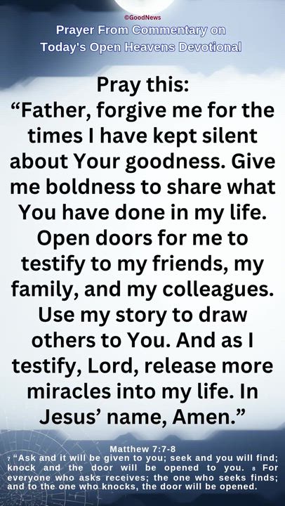 #Prayer from Commentary on Today's Open Heavens Devotional by Pastor E A Adeboye

1 John 5:14-15 Voi...