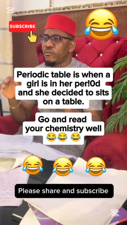 Do you understand chemistry very well?
