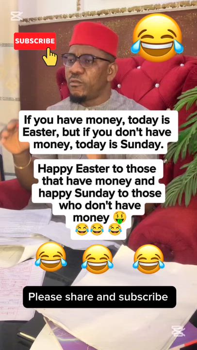Today is Easter if only you have money