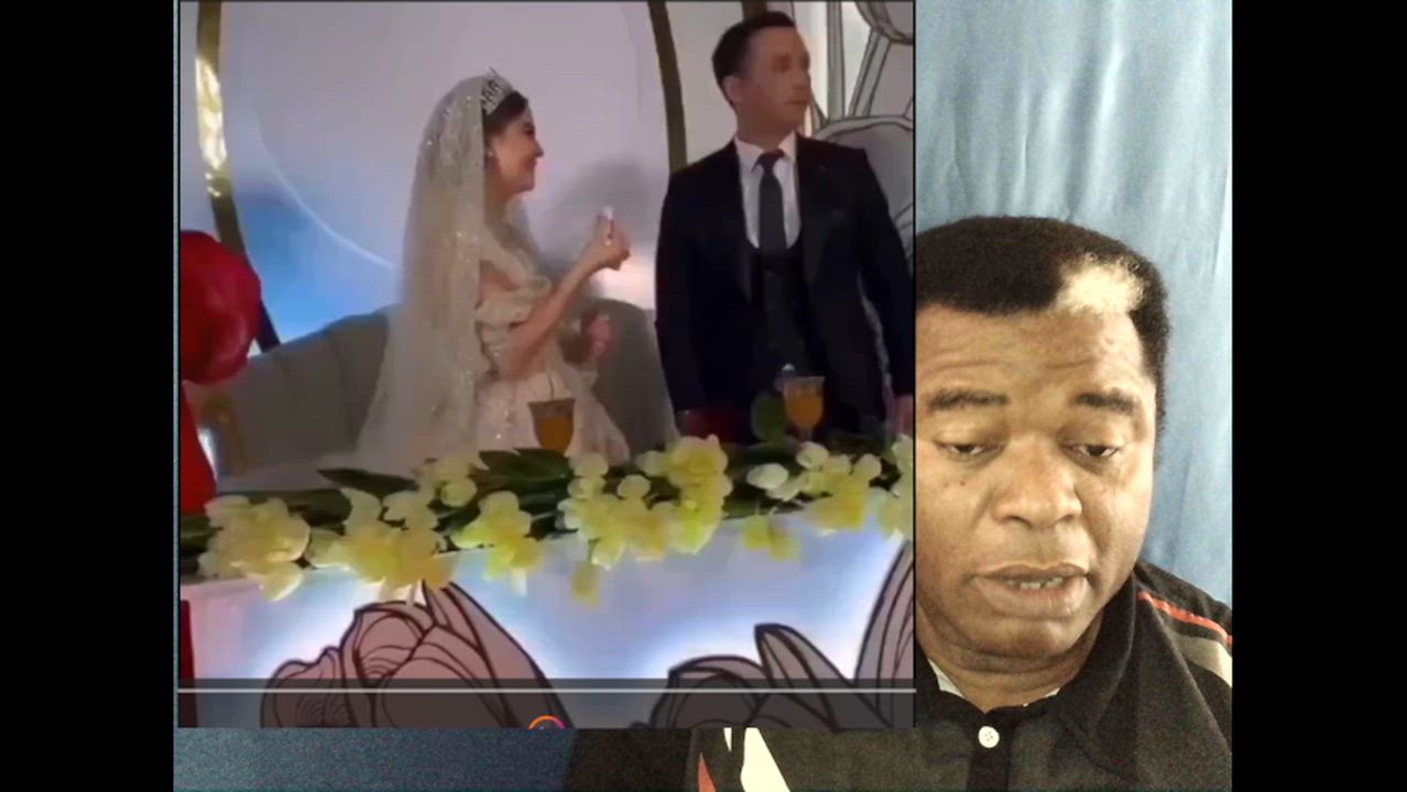 A groom slapped his bride on their wedding day, his mother intervened and took her out of the ceremo...