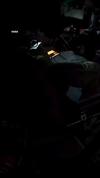 NASA footage from Artemis II, compiling spacecraft interior shots, crew activities, lunar views from...