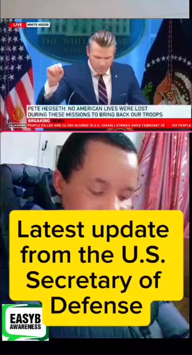 Latest update from the U.S. Secretary of Defense