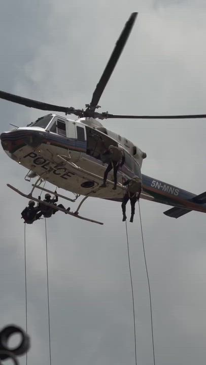 This is Nigerian Police Drilling Operation