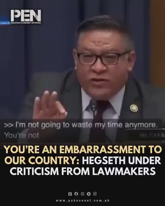 Rep. Salud Carbajal directly tells Pete Hegseth he is "an embarrassment to our country" and "unfit t...