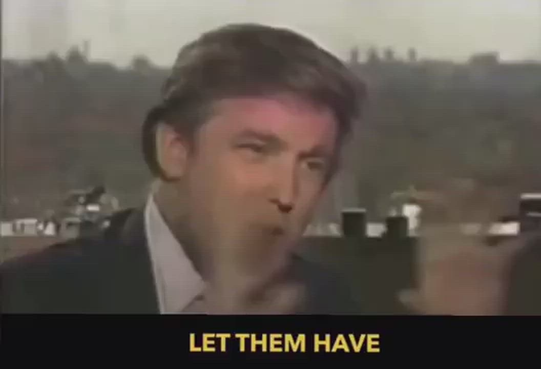 This is 1987 Donald Trump in an ABC interview with Barbara Walters advocating that the US seize Iran...