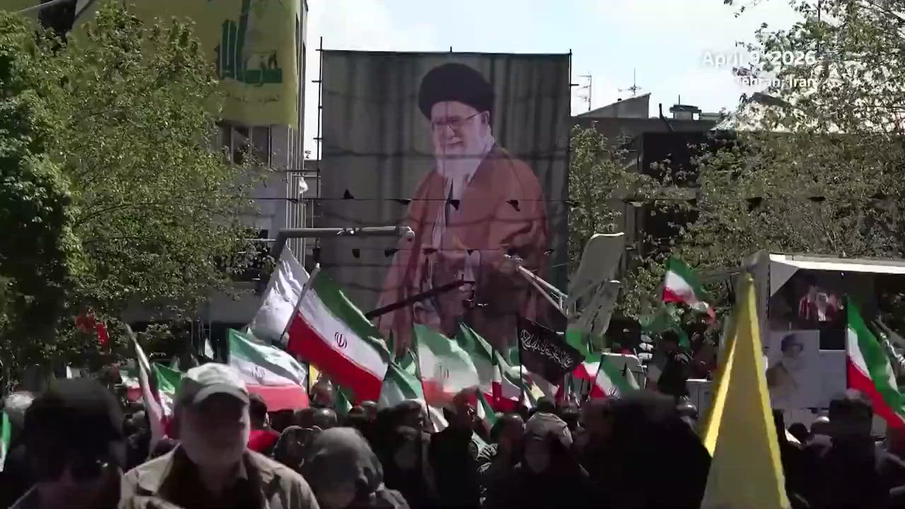 Tehran marking Arba'in (أربعين) 40 days remembrance of Ayatollah Ali Khamenei's assassination on Feb...