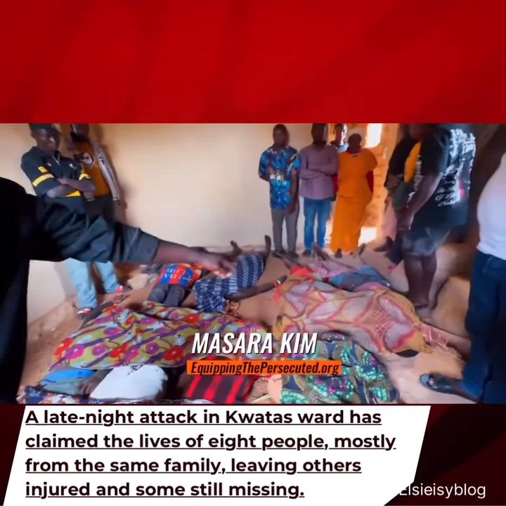 This man lost eight members of his family last night to a terrorist attack in Kwara State...when are...