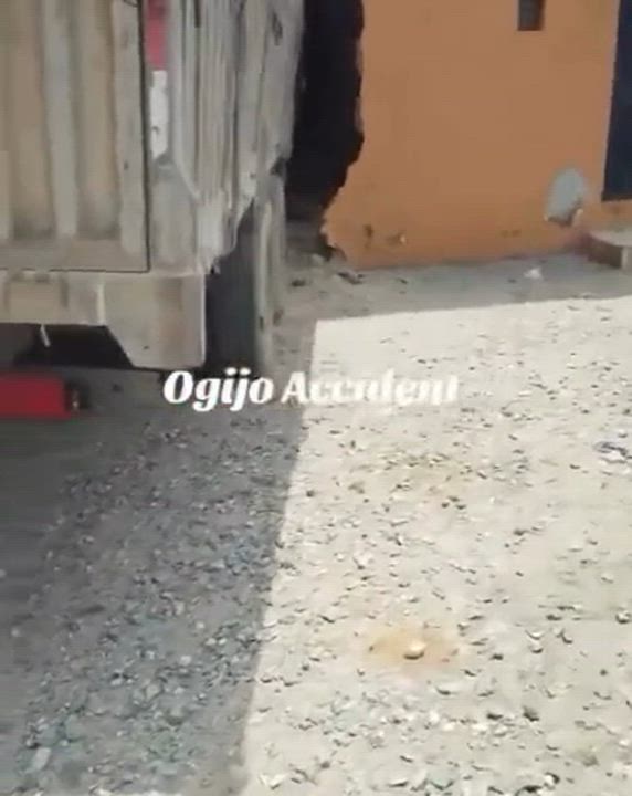 Tragedy in Ogijo as Dangote Cement Truck Crashes into Residential Building, Leaves Security Guard De...
