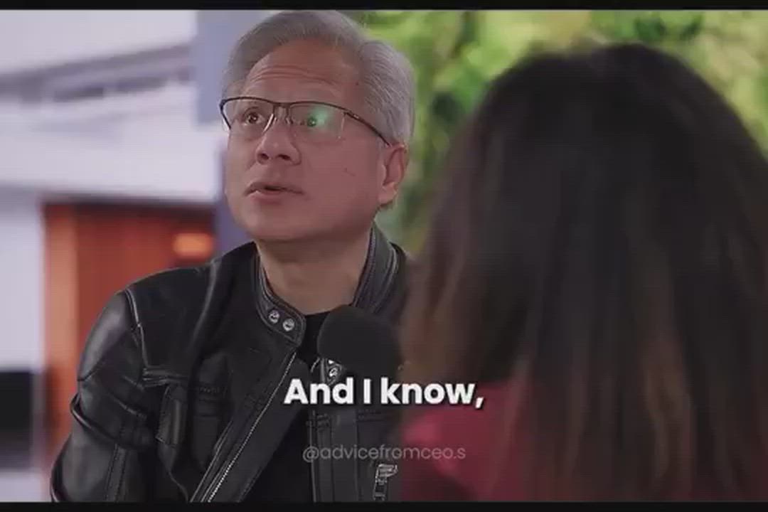 Jensen Huang redefines "smart" as the intersection of technical knowledge, empathy, foresight to see...