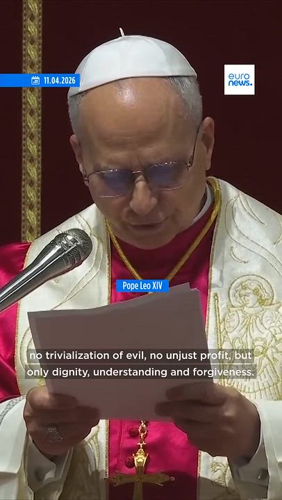 Pope Leo XIV blasts ‘delusion of omnipotence’ fuelling US-Israeli war in Iran

#USA #IranWar‌ #Pop...