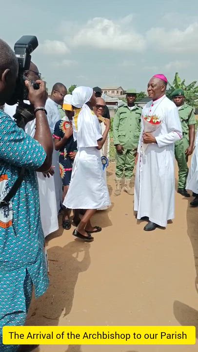 I had the privilege of welcoming the Archbishop to our parish..... Details later