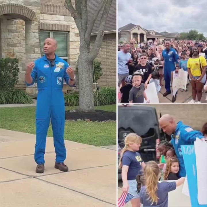 Astronaut Victor Glover shares the gospel to a crowd who welcomed him back home to Houston, Texas....