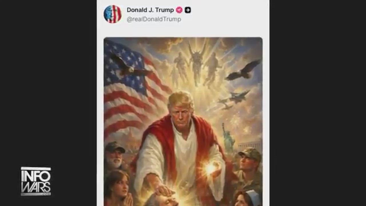 Trump says it was him as a Red Cross doctor healing the sick.

Does that really look like a standa...