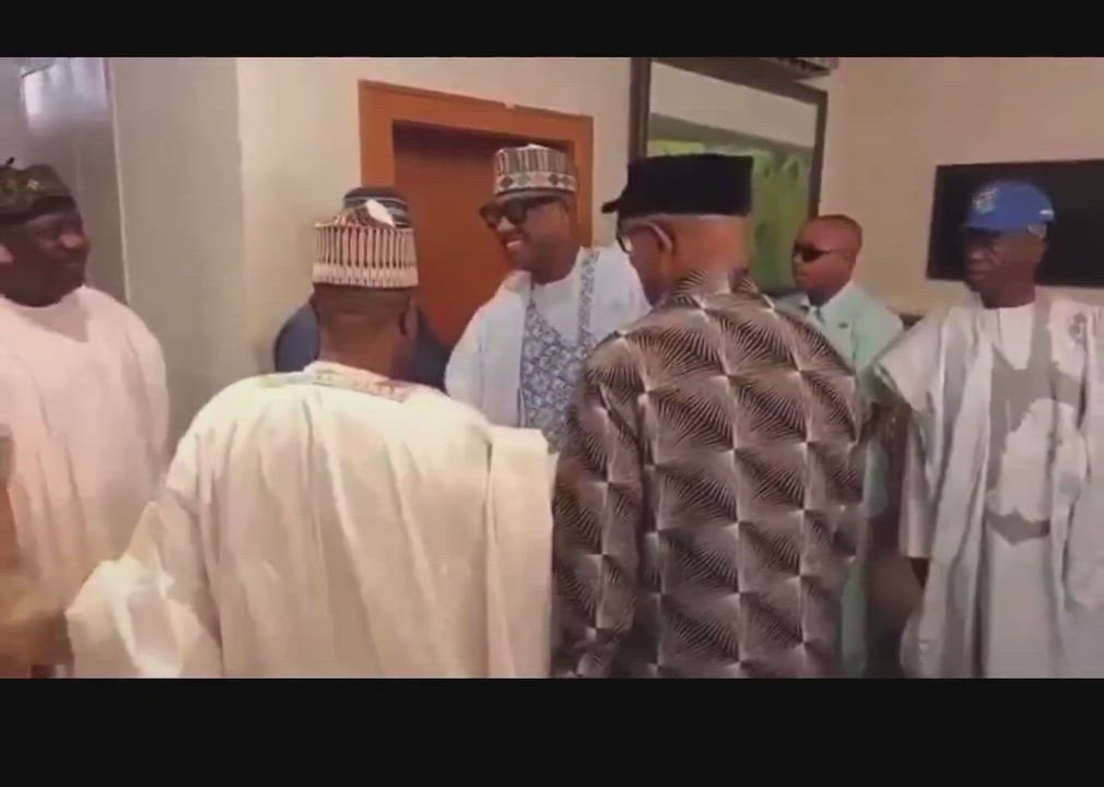 Peter Obi, Atiku and other ADC leaders  at ADC National Chairman David Mark's residence