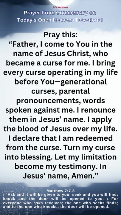 #Prayer from Commentary on Today's Open Heavens Devotional by Pastor E A Adeboye

1 John 5:14-15 Voi...