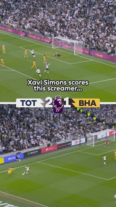 #Tottenham went from wild celebration jumping into the crowd to heartbreak after #Brighton equalized...