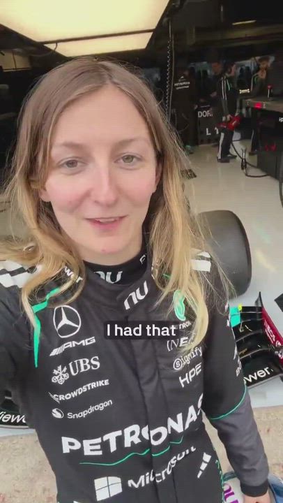 #Mercedes Development Driver Doriane Pin completed her historic first Formula 1 test, becoming the f...