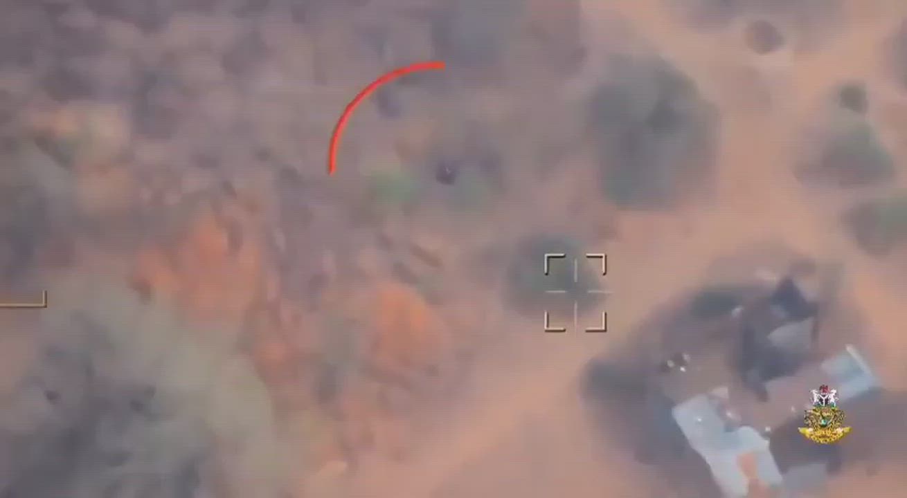 Live video of Nigerian Air Force air strike that neutralized multiple terrorists and destroyed sever...