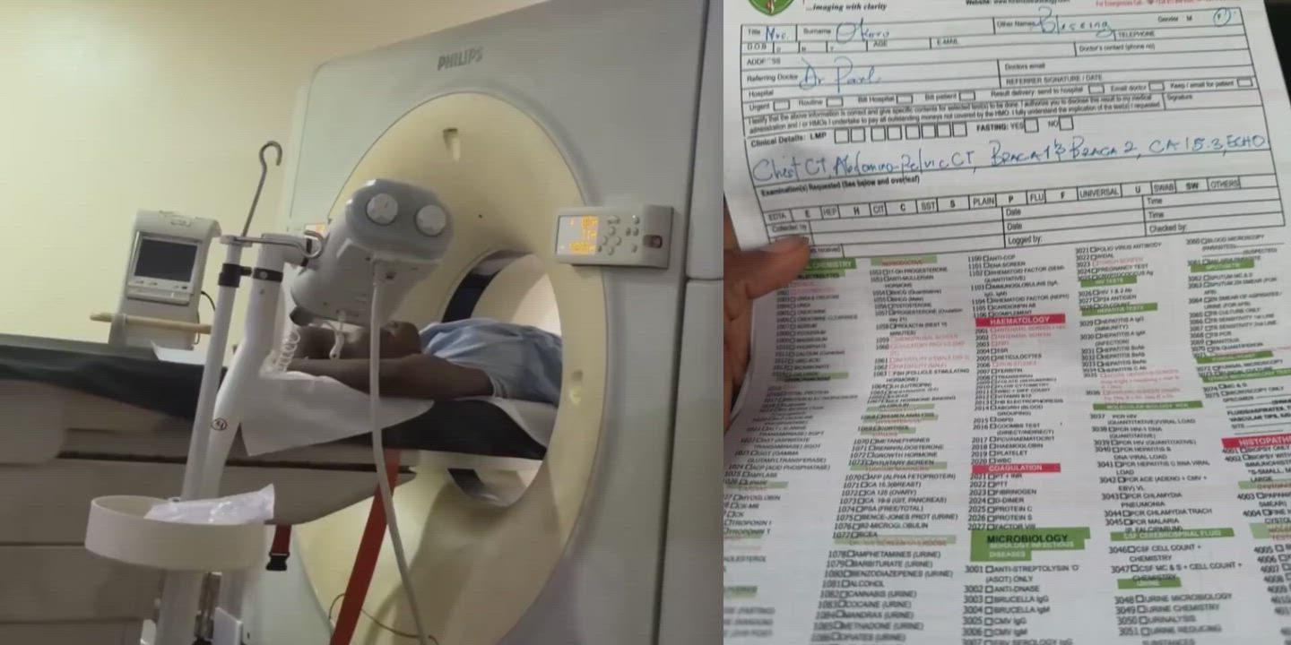 Blessing CEO shares video from MRI session alongside medical report