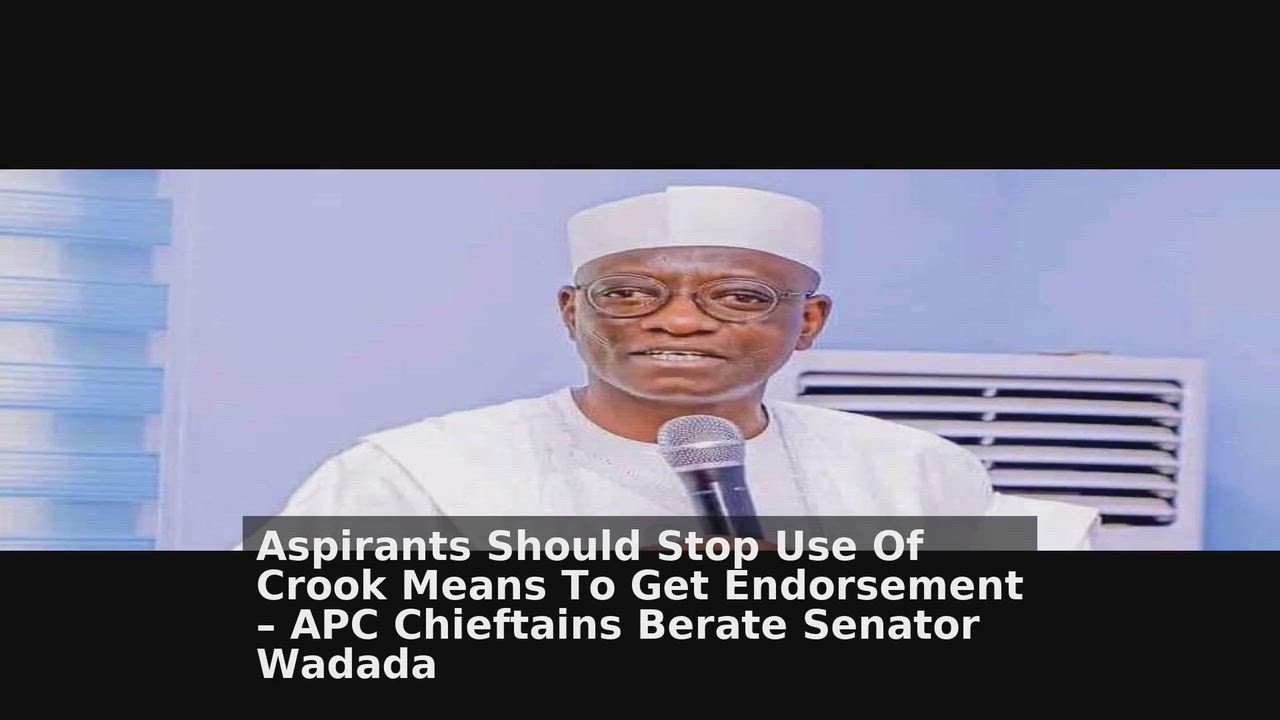 Top 10 Politics Nigeria headlines 🙄🚀 discussions:
1. Aspirants Should Stop Use Of Crook Means To...