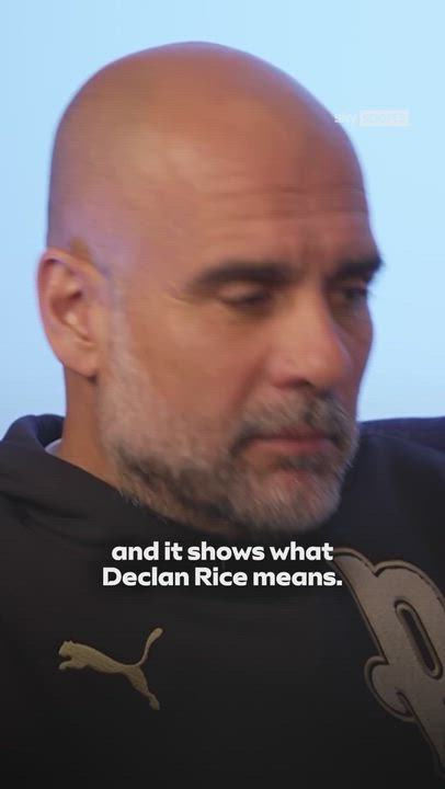 Pep Guardiola said he loves Declan Rice's reaction after Arsenal's defeat to Manchester City.

The...